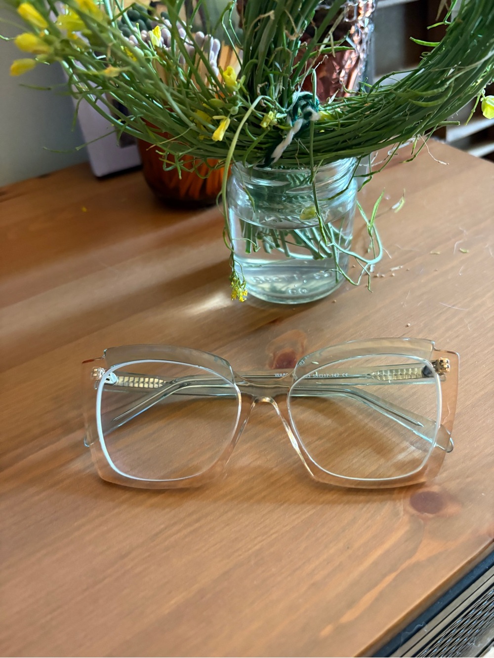 Clear Oversized Square Glasses